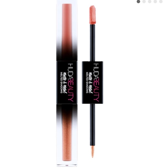 HUDA BEAUTY Makeup New Huda Beauty Matte And Metal Liquid Eyeshadow And Liner Duo Poshmark